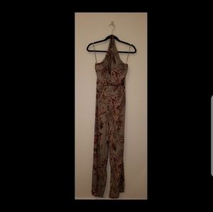 Floral tie up jumper